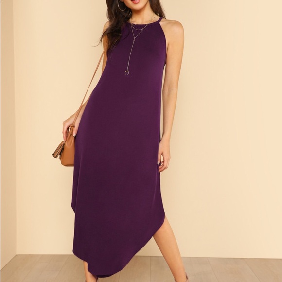 💕🆕hey hole back soft  purple maxi dress 🌟🌟🆕💕 - Picture 2 of 7